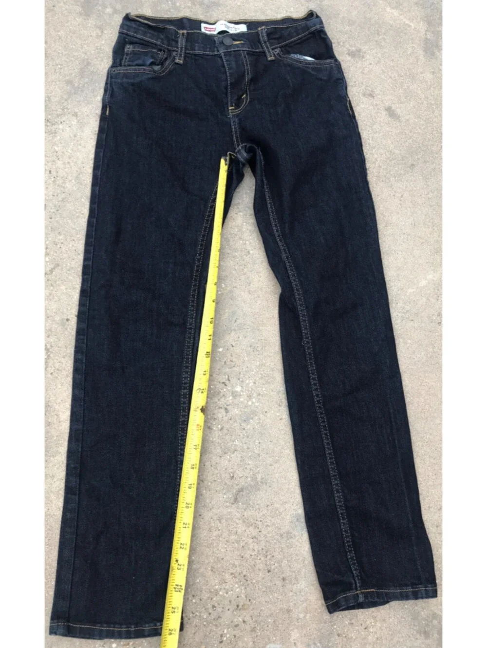 Levis 511 Performance Slim Youth 14 Reg 27x27 Blue Jeans Dark Wash No Fade